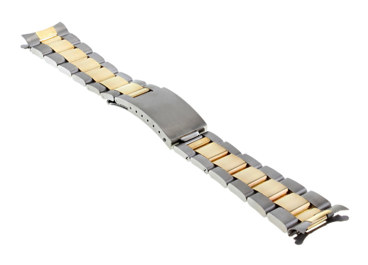 20MM 14K GOLD TWO TONE OYSTER BAND FOR 36MM ROLEX DATEJUST 1602 1603 16014 16018