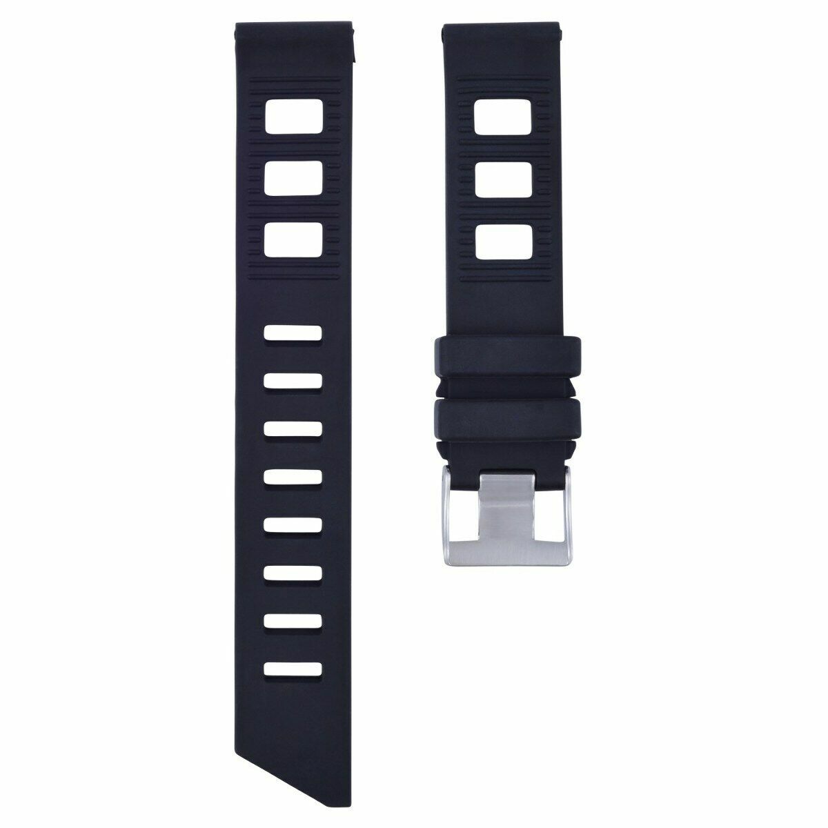 20MM RUBBER SILICONE WATERPROOF MENS BAND DIVER RALLY STRAP TOP QUALITY BLACK