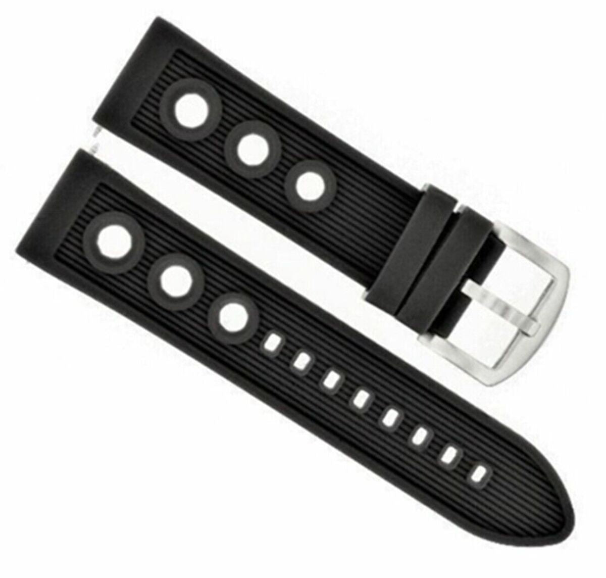 22MM RUBBER DIVER WATCH BAND STRAP FOR INVICTA RUSSIAN 10918 29179 1326 BLACK