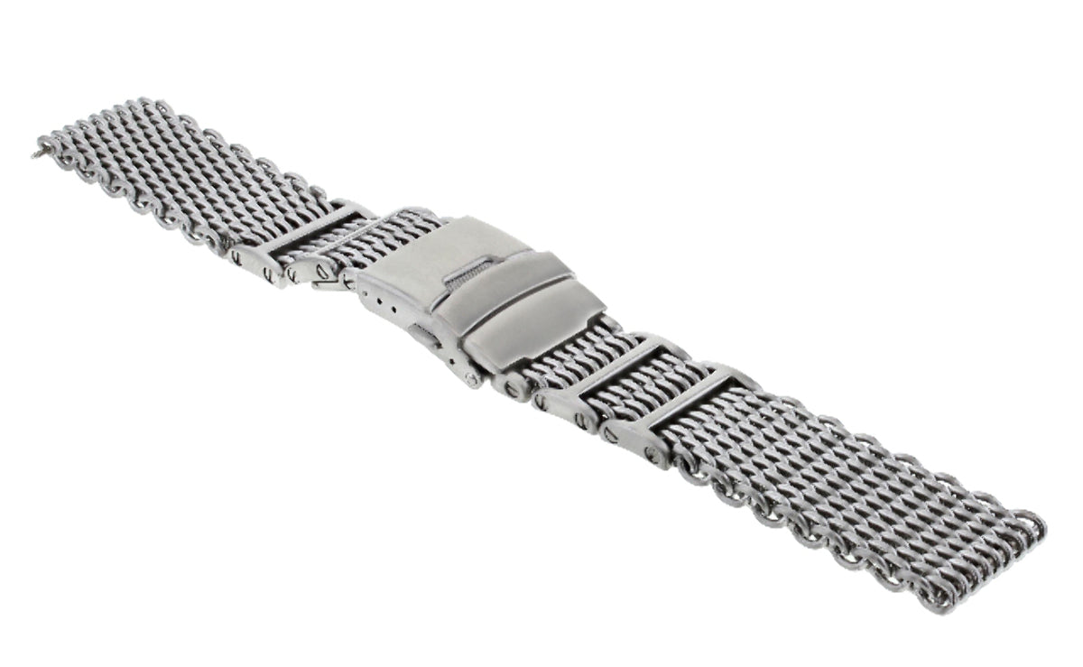 22MM WATCH BAND FOR 40MM PANERAI LUMINOR MARINA SHARK MESH 4MM THICK H LINK