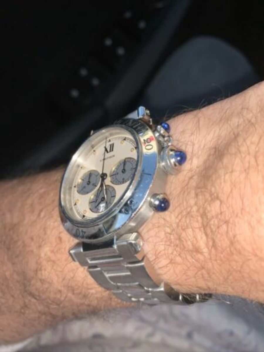 SCREW TUBE PIN BAND FOR 38MM CARTIER PASHA 3025,2378 STRAP BAND SET FIT 20MM