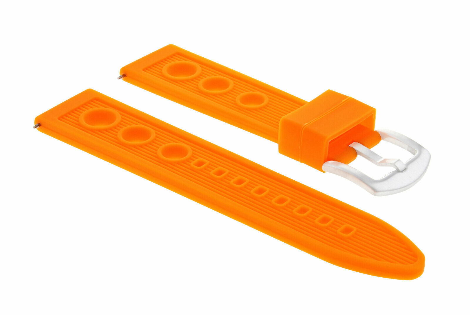22MM RUBBER WATCH BAND STRAP FOR BREITLING COLT SUPER OCEAN PORTHOLE ORANGE