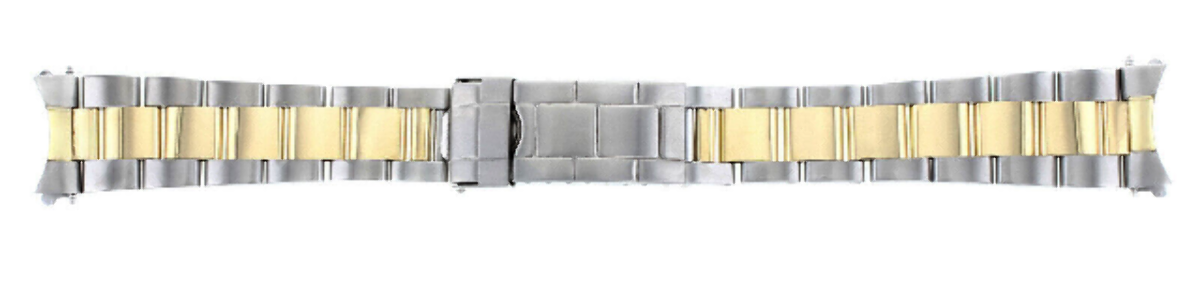 20MM 18K/SS OYSTER WATCH BAND STRAP FOR ROLEX SUBMARINER, 16753, 16713, 16613