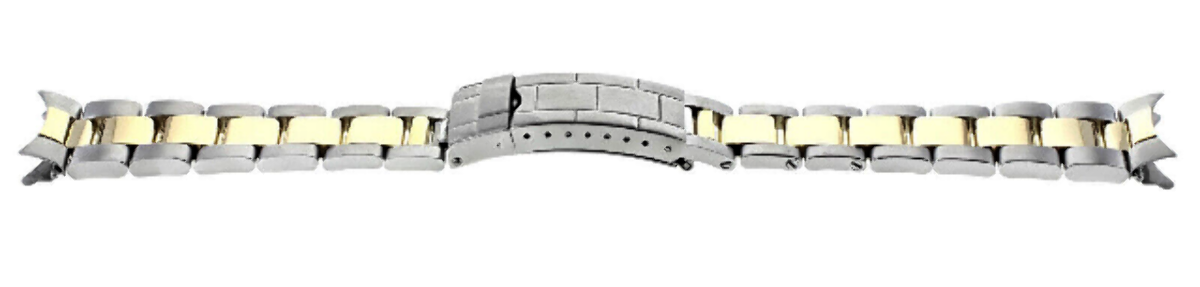 20MM 18K/SS OYSTER WATCH BAND STRAP FOR ROLEX SUBMARINER, 16753, 16713, 16613