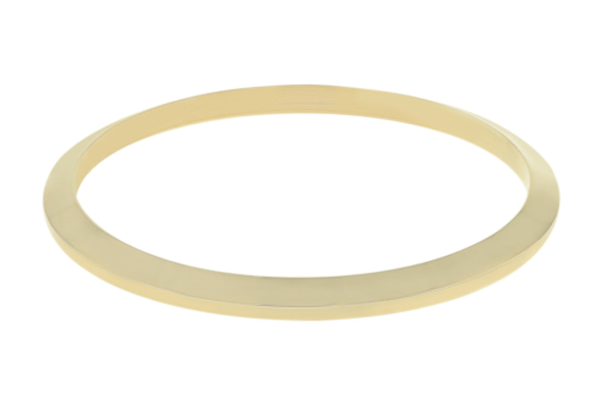 14K YELLOW GOLD SMOOTH BEZEL FOR ROLEX DATE 15037, 15038, 15238