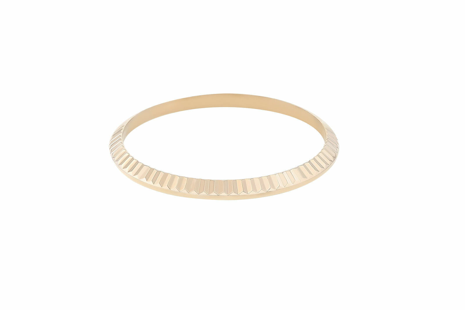 18K ROSE GOLD FLUTED BEZEL FOR MENS ROLEX DATEJUST 16233 PRESIDENT DAYDATE 18038