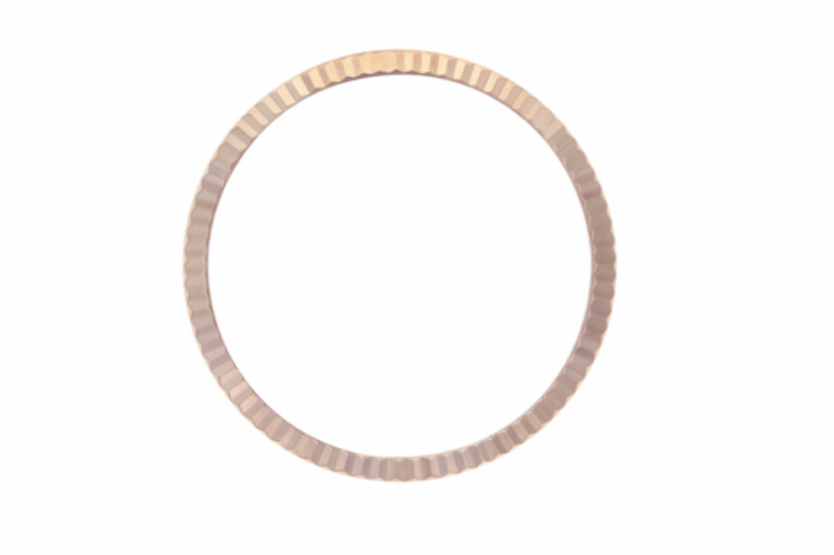 18K ROSE GOLD FLUTED BEZEL FOR MENS ROLEX DATEJUST 16233 PRESIDENT DAYDATE 18038