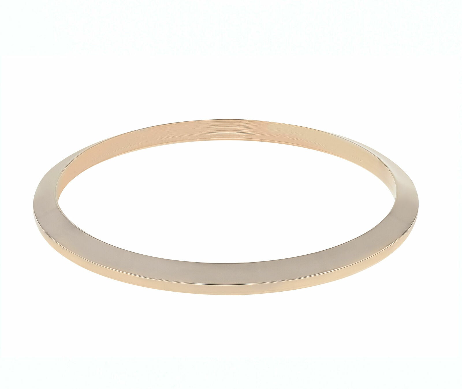 BEZEL FOR 34MM ROLEX OYSTER DATE 15000 15005 15200 15210 SMOOTH 14K ROSE GOLD