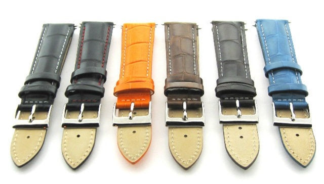 17MM-24MM GENUINE REPLACEMENT LEATHER WATCH BAND STRAP FOR EMPORINO ARMANI