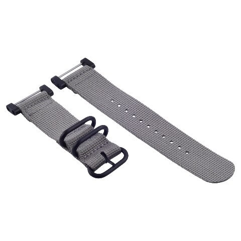 For Suunto Core Traverse Gray Nylon Strap Diver Band Lug with Adapter Black 3