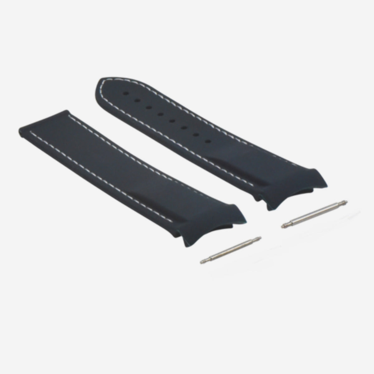 20MM 22MM RUBBER DIVER STRAP BAND FOR DEPLOYMENT CLASP OMEGA SEAMASTER CURVED END