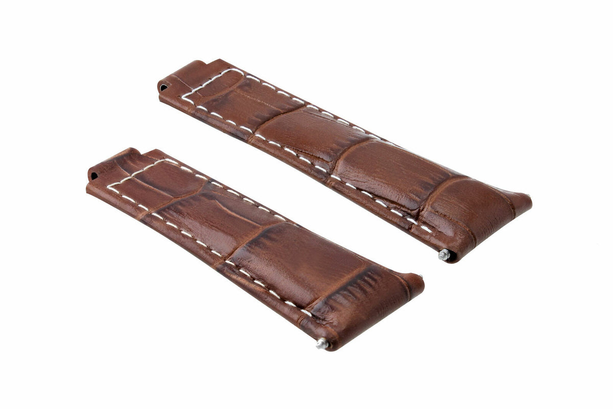 20MM LEATHER WATCH STRAP FOR ROLEX DAYTONA 16518 116520 116523 SHORT MEDIUM LONG