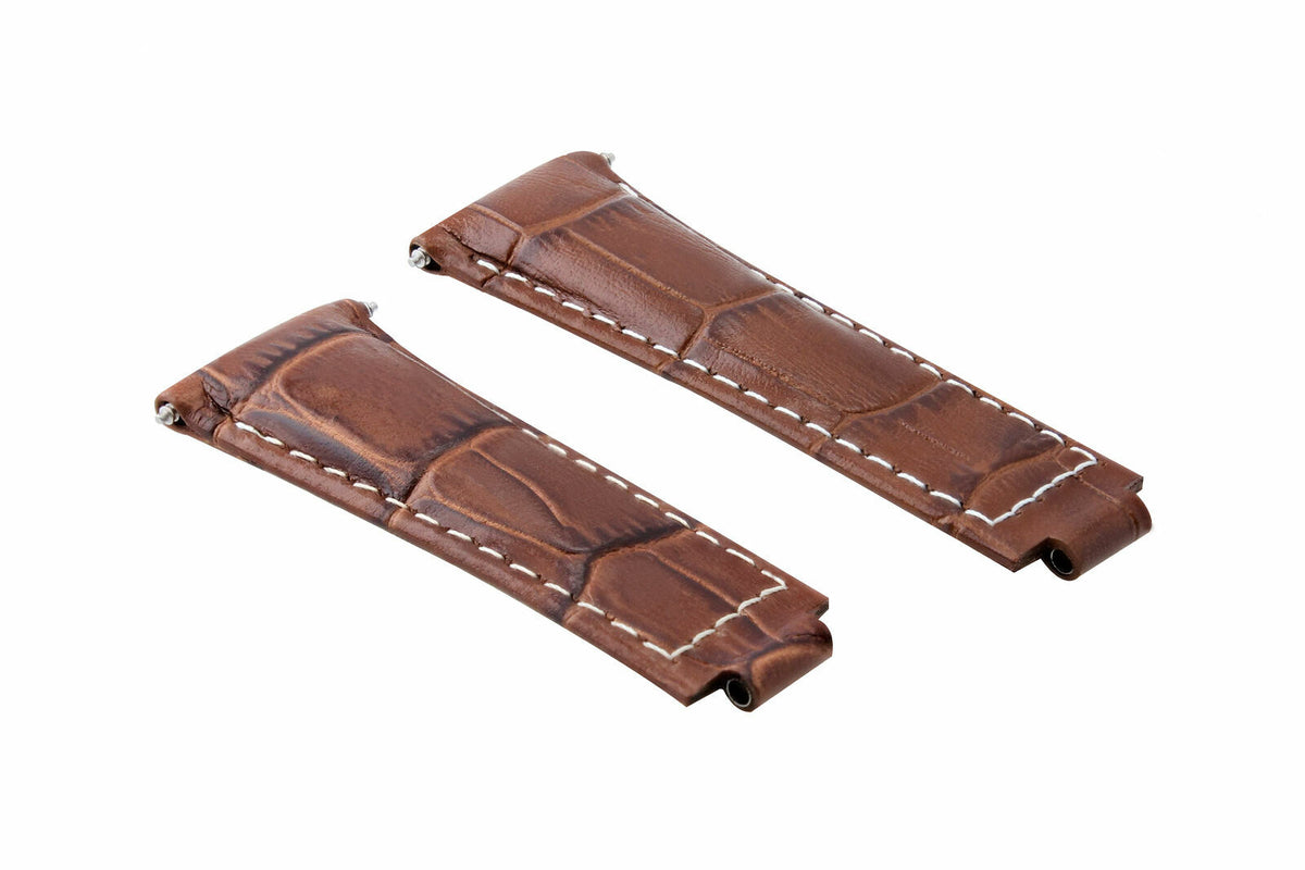 20MM LEATHER WATCH STRAP FOR ROLEX DAYTONA 16518 116520 116523 SHORT MEDIUM LONG