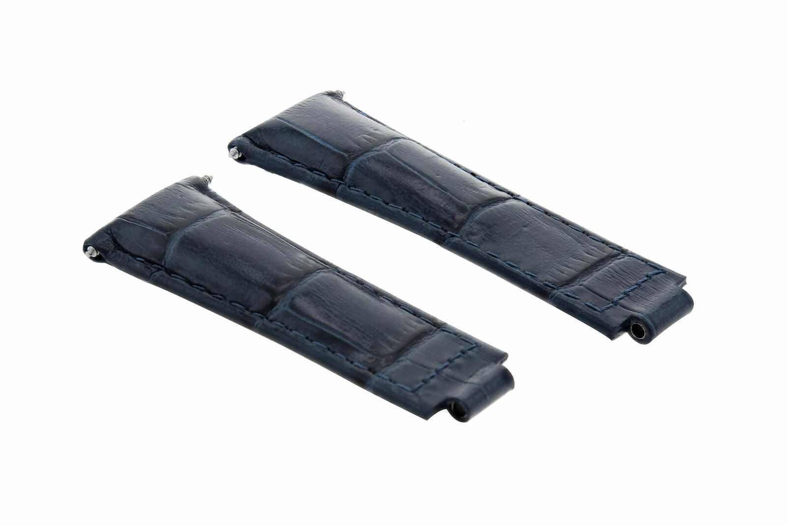 LEATHER STRAP FOR ROLEX DAYTONA 16518 16519 16520 16523 116520 116523 WATCH BLUE