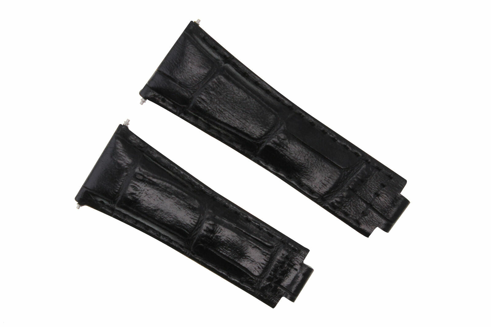 LEATHER STRAP ITALIAN FOR ROLEX DAYTONA 16520 116519 116520 116523 WATCH BLACK