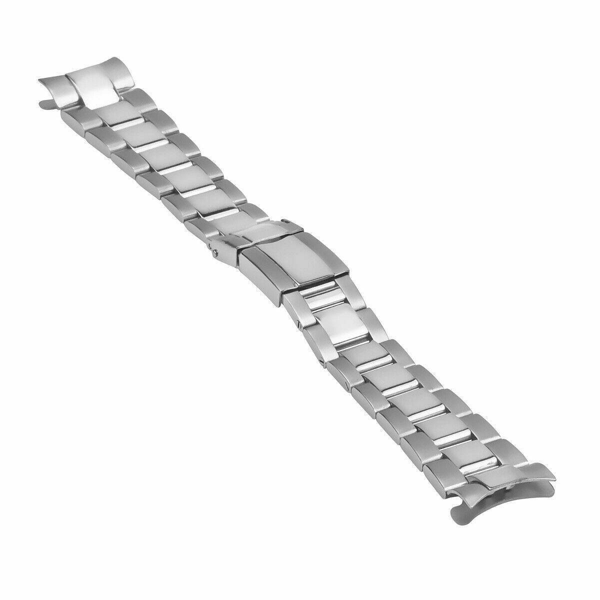 OYSTER WATCH BAND BRACELET FOR ROLEX DAYTONA WATCH FLIP LOCK 20MM SHINY CTR
