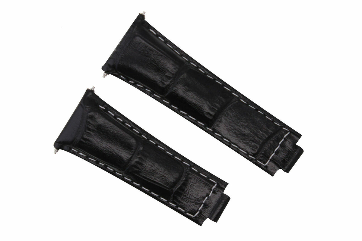 20MM LEATHER WATCH STRAP FOR ROLEX DAYTONA 16518 116520 116523 SHORT MEDIUM LONG