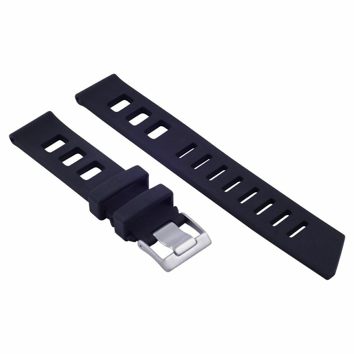 20MM SILICONE RUBBER FOR MENS 41MM OMEGA SEAMASTER WATCH BAND DIVER STRAP BLACK