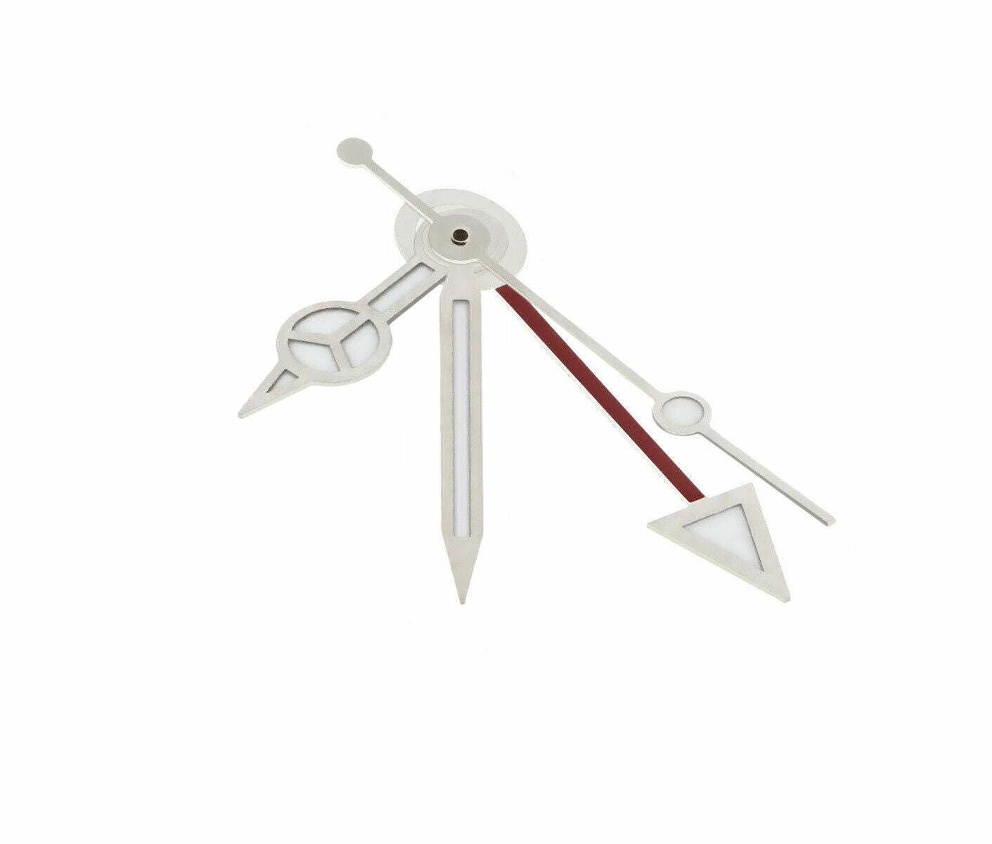 WATCH HANDS FOR ROLEX GMT 1530-1570 MOVEMENT # 1655, 1665,1670, 1675 SILVER