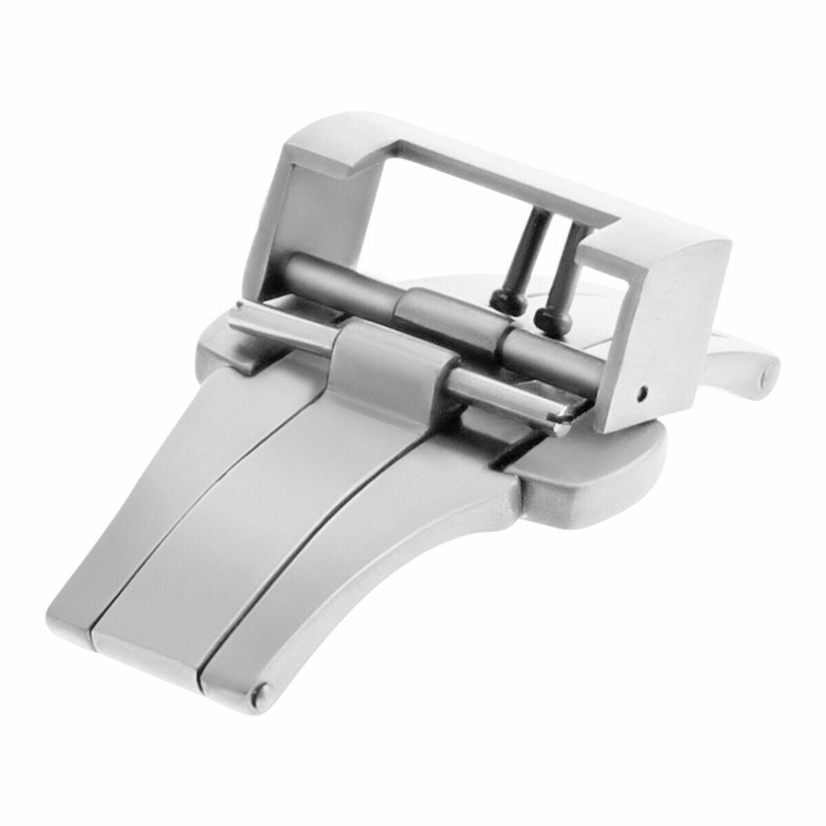 22MM DEPLOYMENT CLASP MADE FOR THICK 3.5- 5.5MM LEATHER STRAP 44MM PANERAI SHINY