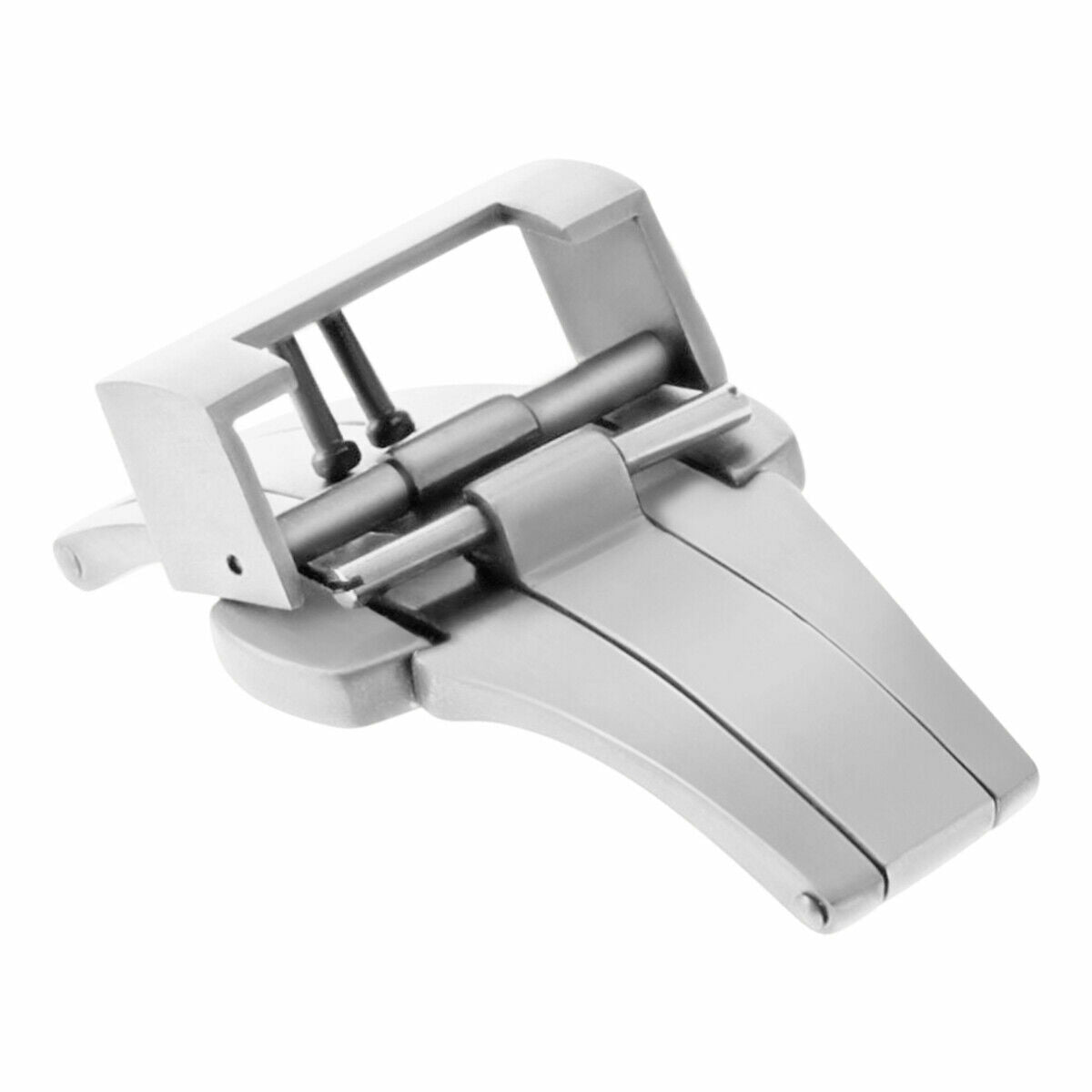 22MM DEPLOYMENT CLASP MADE FOR THICK 3.5- 5.5MM LEATHER STRAP 44MM PANERAI SHINY