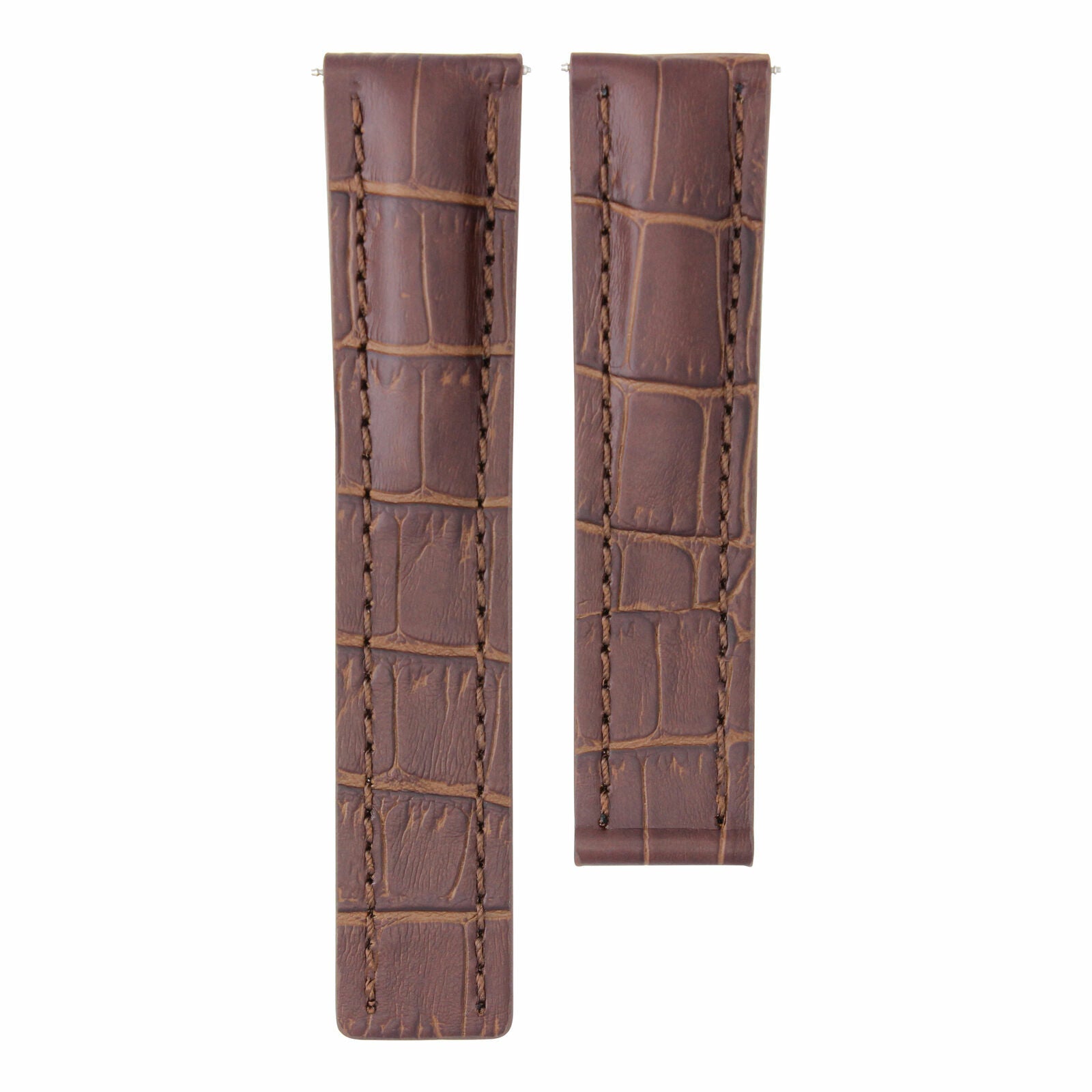 22MM LEATHER WATCH BAND STRAP FOR CLASP 22/20 TAG HEUER CARRERA AQUARACER BROWN