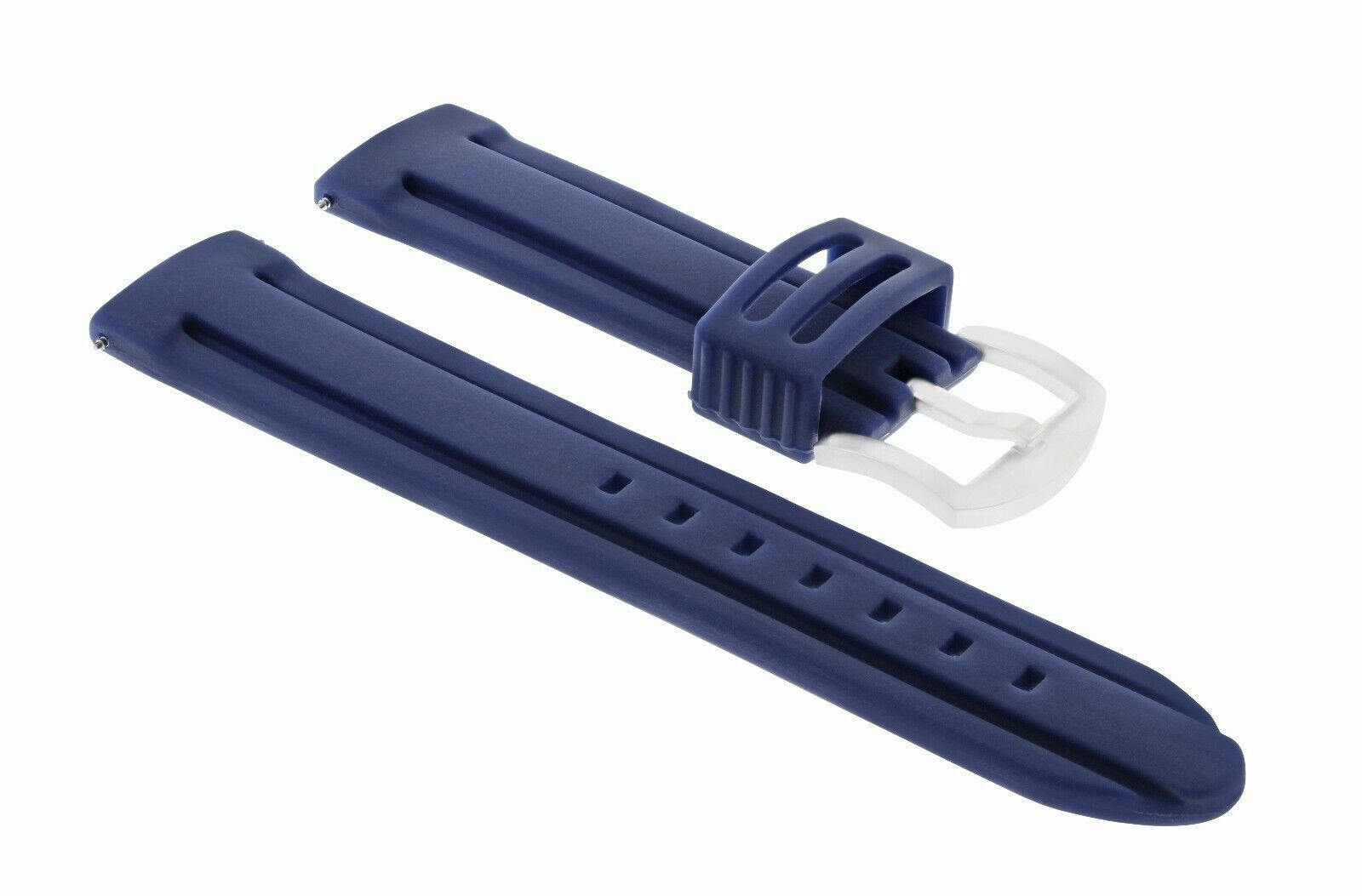 24MM SILICONE WATCH STRAP BAND RUBBER DIVER FOR INVICTA RUSSIAN WATCH BLUE