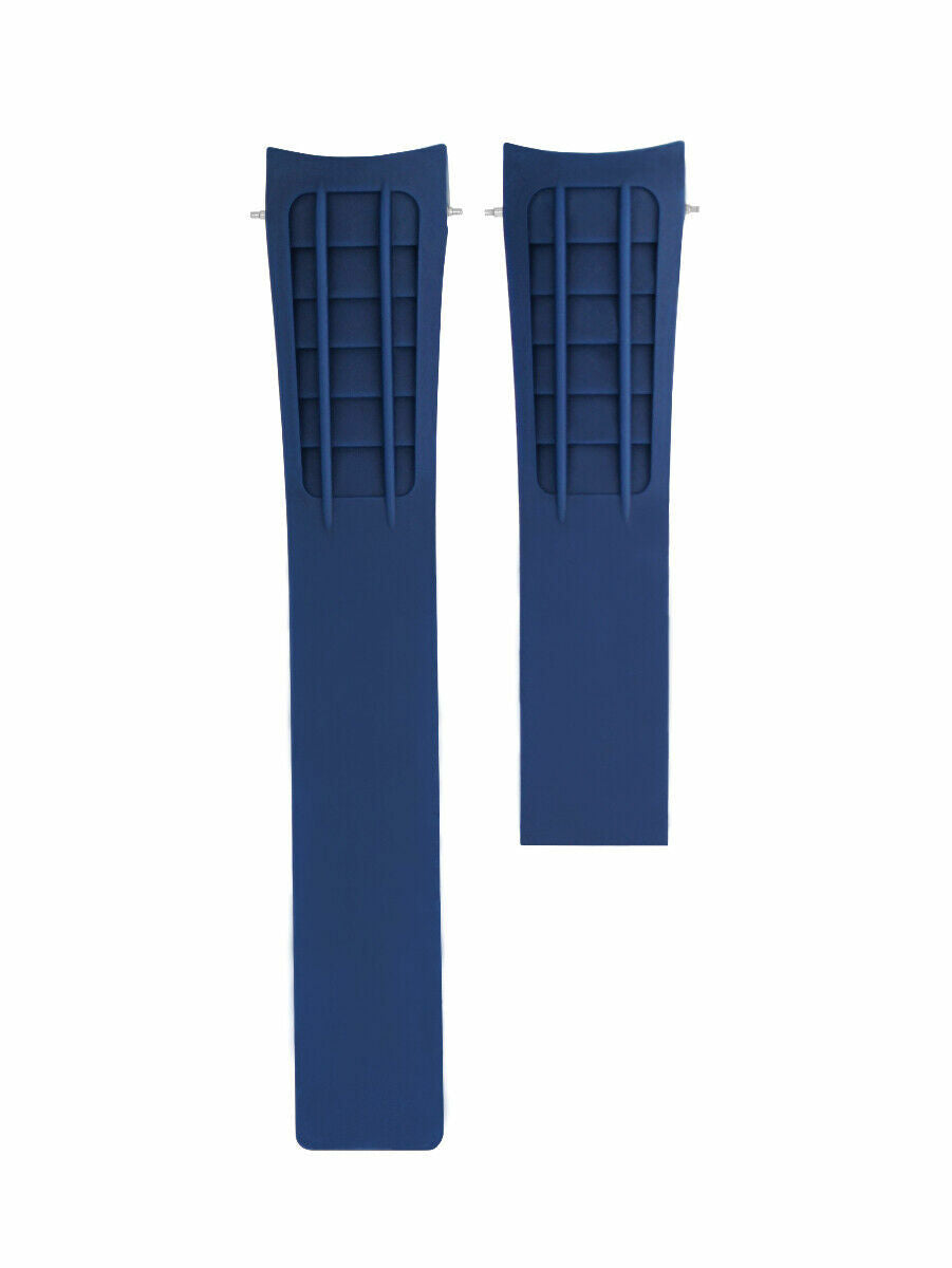 22MM RUBBER STRAP BAND FOR TAG HEUER CARRERA CAG7011 LIMITED EDITION F1 BLUE