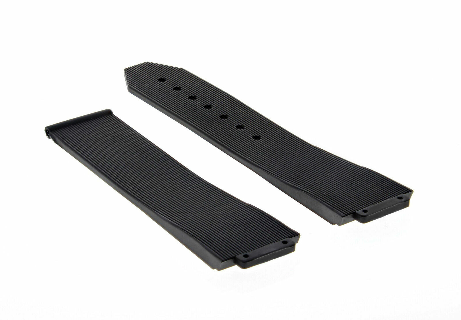 25MM RUBBER WATCH STRAP BAND FOR 44.5MM HUBLOT BIG BANG LUNA ROSSA WATCH BLACK