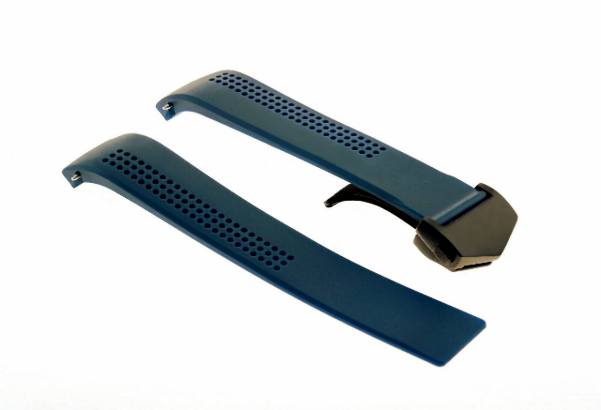 20MM RUBBER STRAP BAND CLASP FOR 42MM TAG HEUER AQUARACER CALIBRE 5 WAY211A BLUE