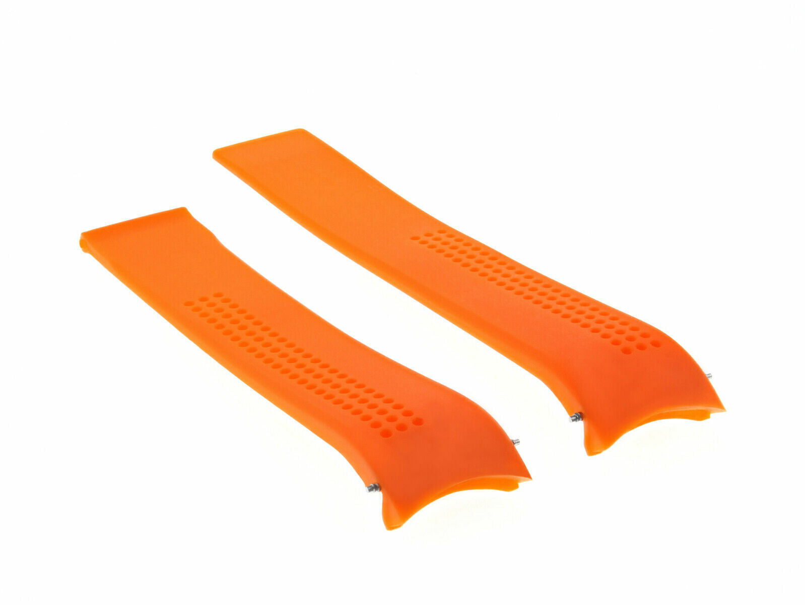 20MM RUBBER STRAP BAND FOR 41MM TAG HEUER CARRERA AQUARACER F1 + CLASP ORANGE