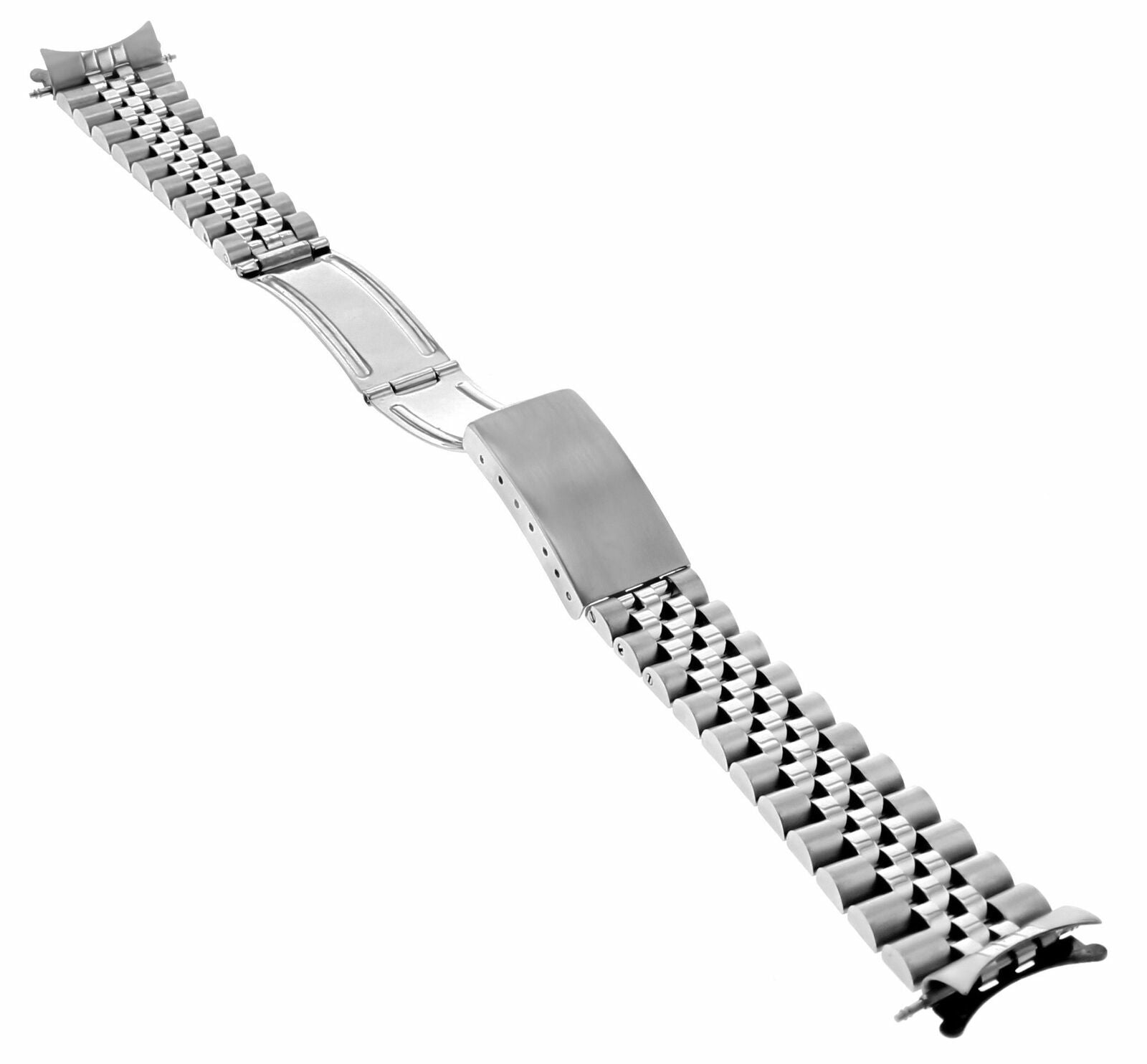 20MM SS STEEL WATCH BAND FOR ROLEX DJ WITH FAT SPRING BARS 16200, 16220, 16234