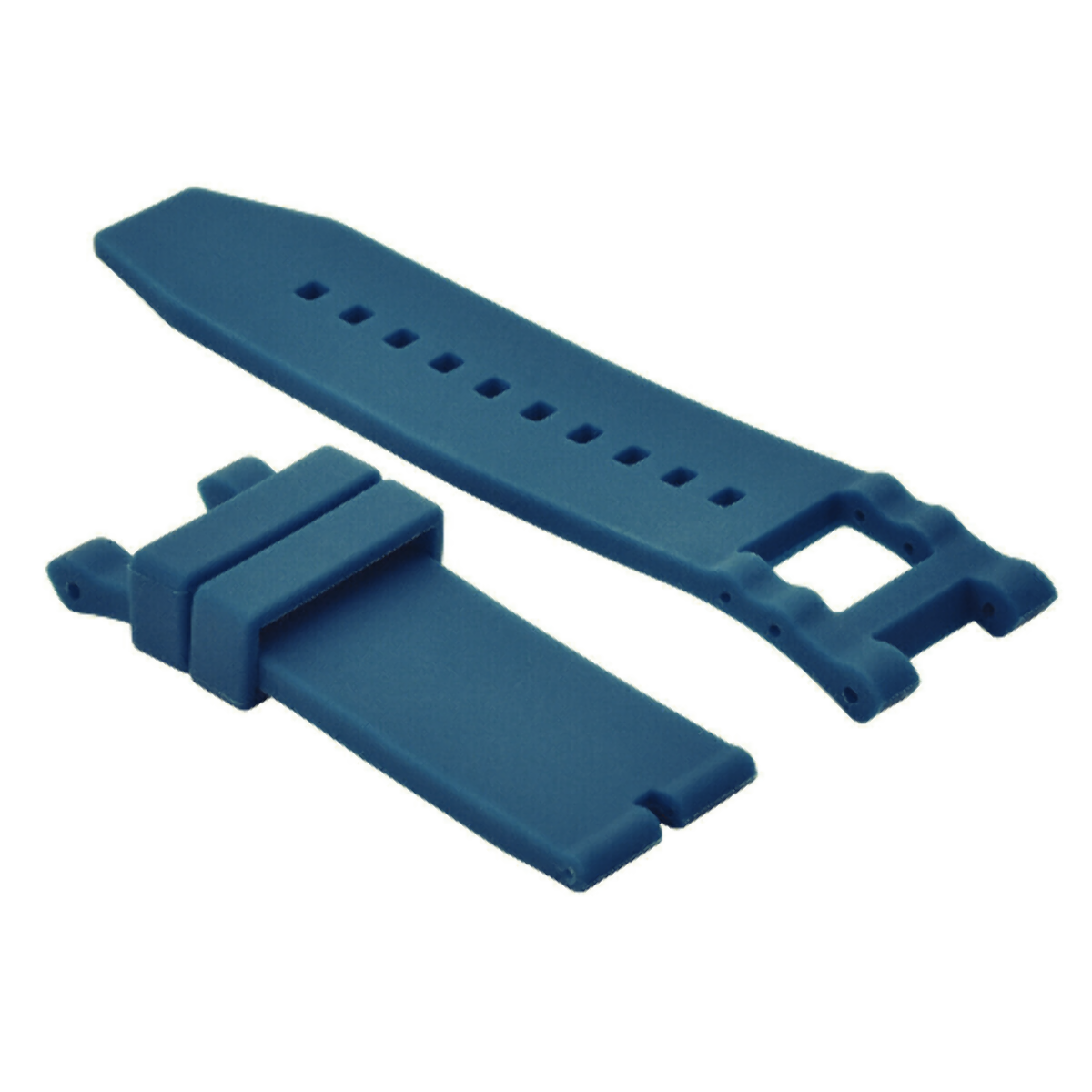 SILICONE RUBBER WATCH BAND STRAP FOR INVICTA 10193 SUBAQUA NOMA III CHRONO BLUE