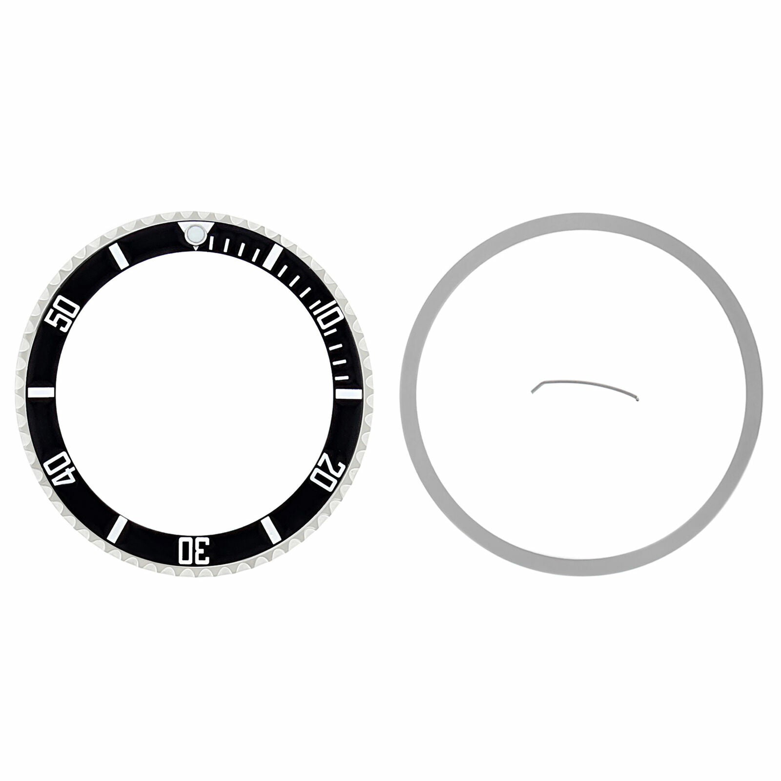 BEZEL + INSERT CERAMIC FOR ROLEX SUBMARINER 16800 16613 16610 16613 ENGRAVED