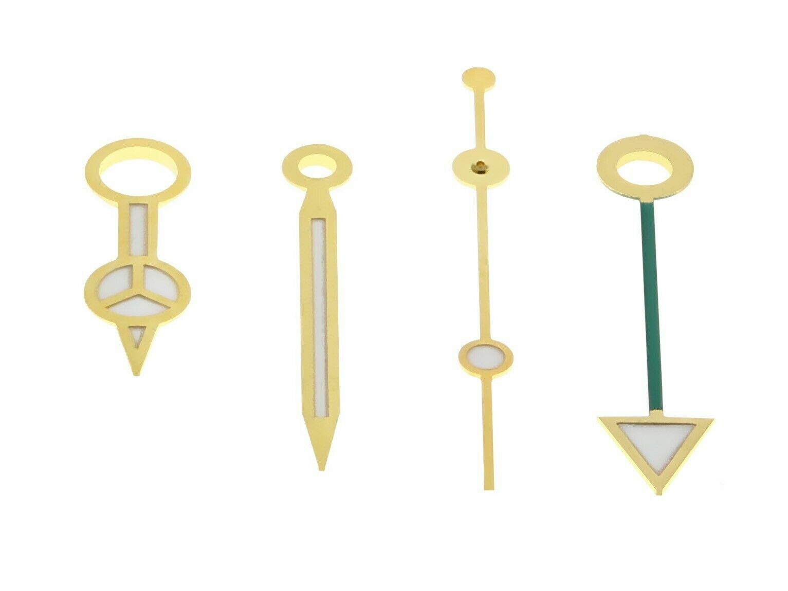 GREEN GMT WATCH HANDS FOR ROLEX GMT MASTER II 3185-3186 116710LN, 116713 GOLD