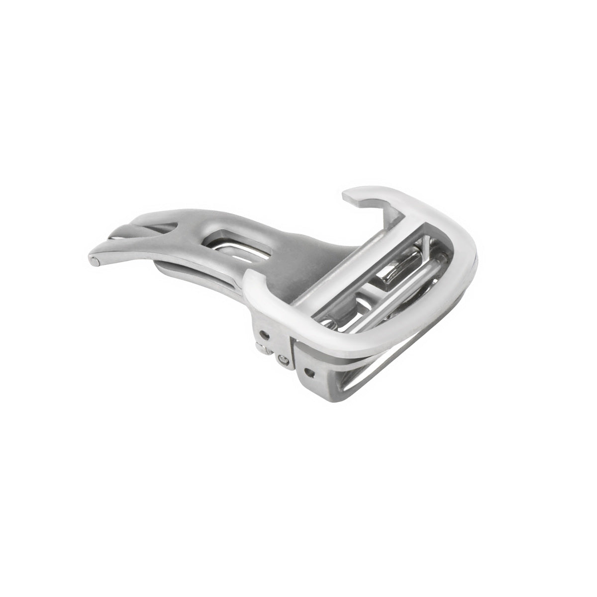 16MM DEPLOYMENT STRAP LEATHER BAND BUCKLE CLASP FIT CARTIER CALIBRE BUCKLE STEEL