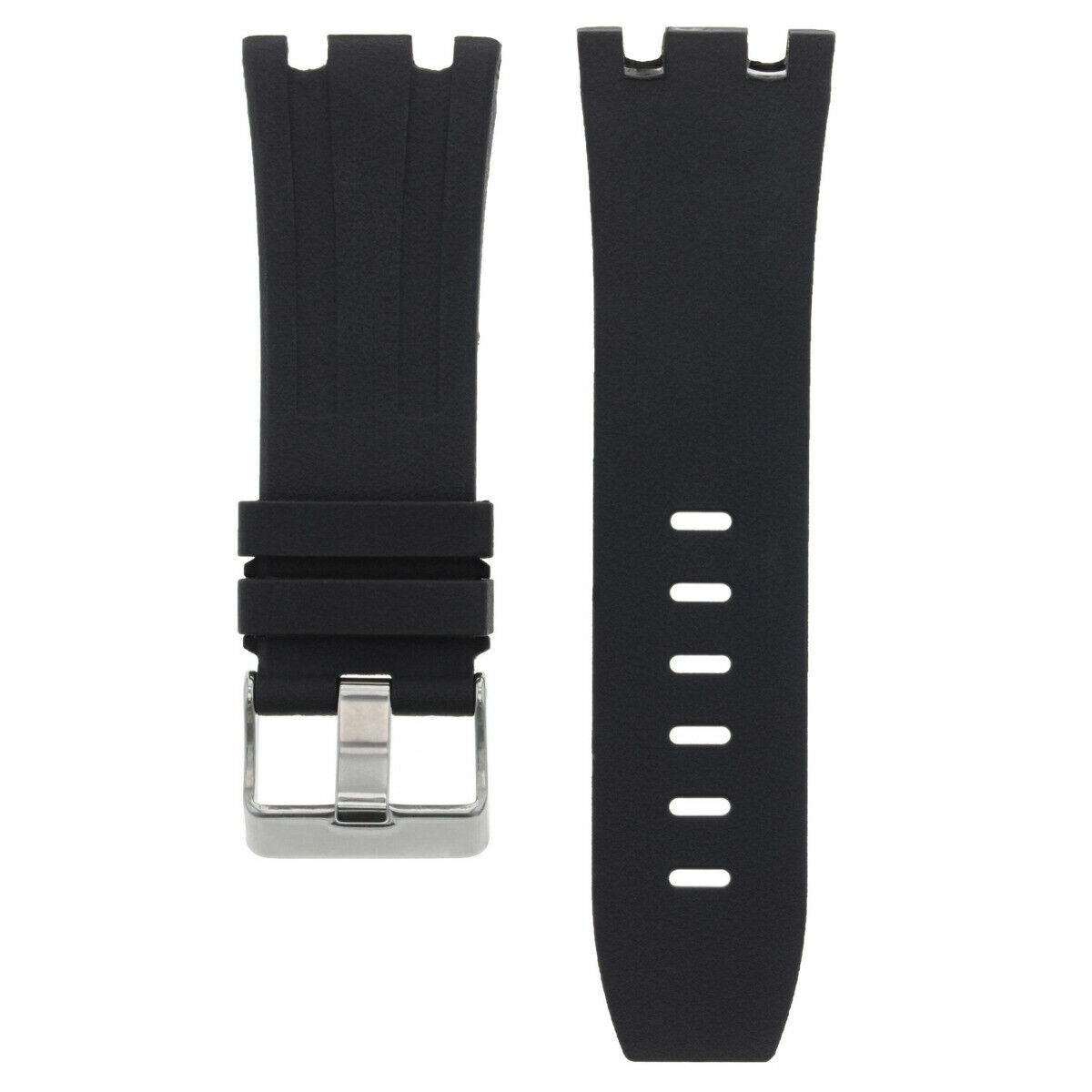 28MM RUBBER BAND STRAP FOR 42MM AUDEMARS PIGUET ROYAL OAK OFFSHORE 15703 BLACK