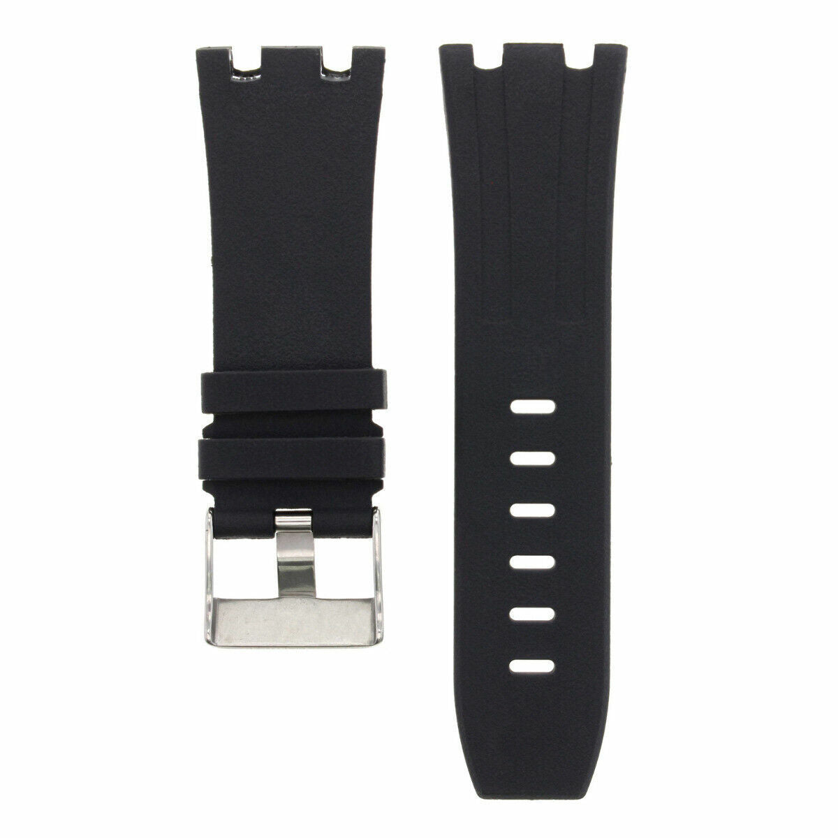 28MM RUBBER BAND STRAP FOR 42MM AUDEMARS PIGUET ROYAL OAK OFFSHORE 15703 BLACK