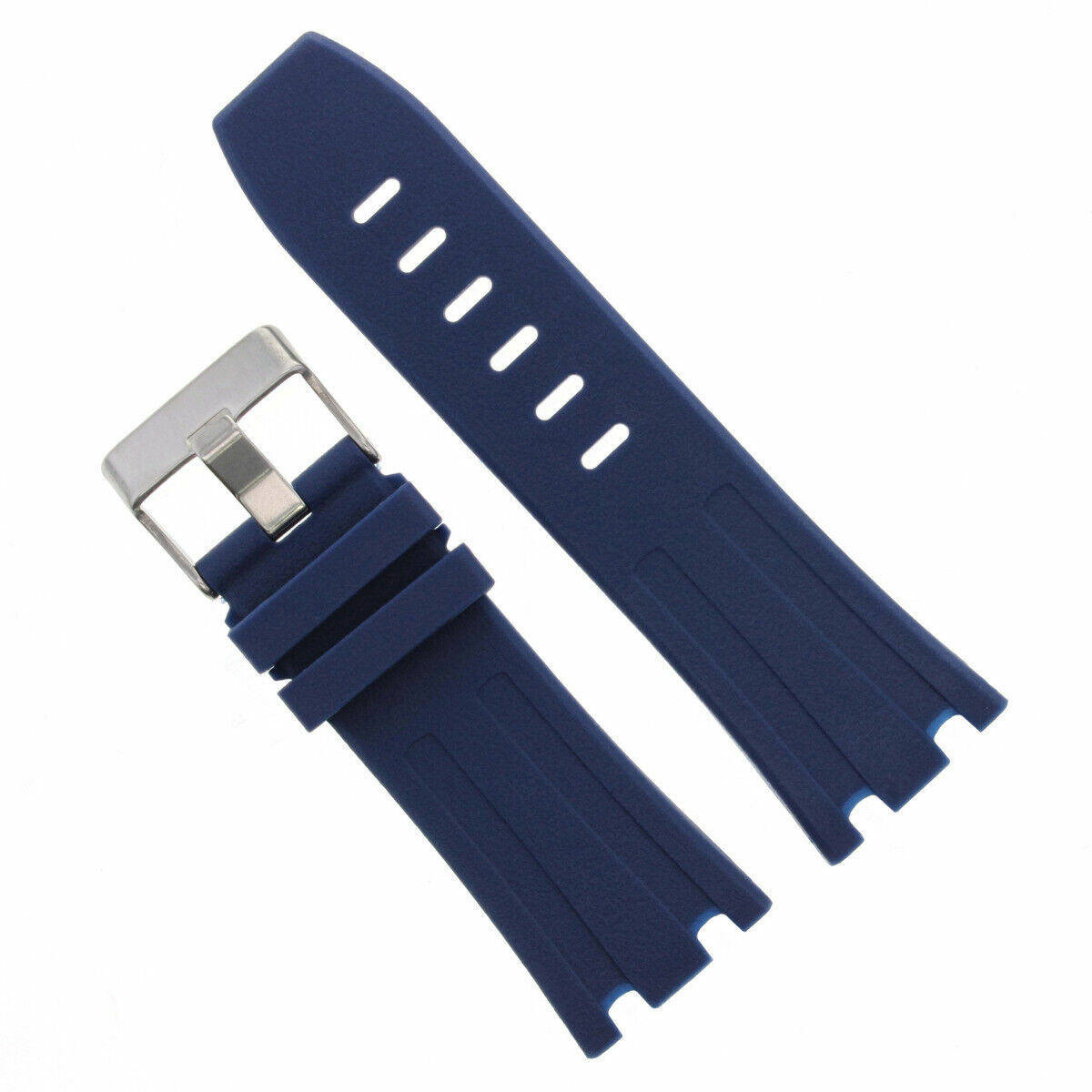 28MM AP RUBBER BAND STRAP FOR 42MM AUDEMARS PIGUET ROYAL OAK OFFSHORE 15703 BLUE
