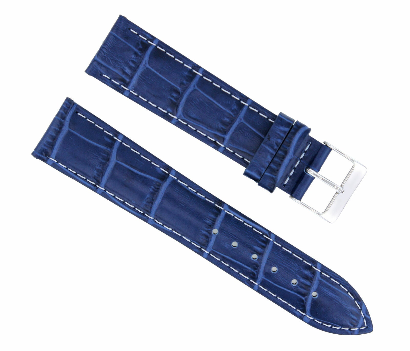20/16MM LEATHER WATCH STRAP BAND FOR 36MM ROLEX DATE DATEJUST 16234 BLUE WS