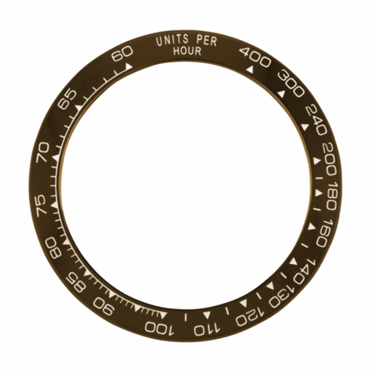 CERAMIC BEZEL FOR ROLEX DAYTONA WATCH ENGRAVED 16500 16520 116500 116520 BROWN