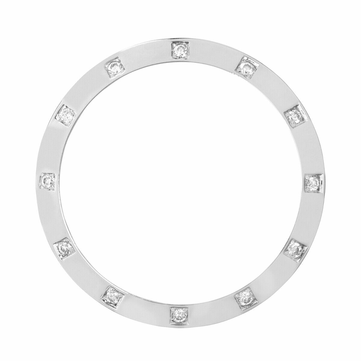 CUBIC ZIRCONIA BEZEL FOR 36MM ROLEX DATEJUST PRESIDENT 1601 16013 16233 WHITE