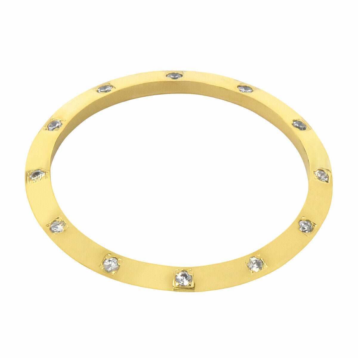 CREATED DIAMOND BEZEL FOR 36MM ROLEX DATEJUST PRESIDENT 1601 16013,16233 WHITE