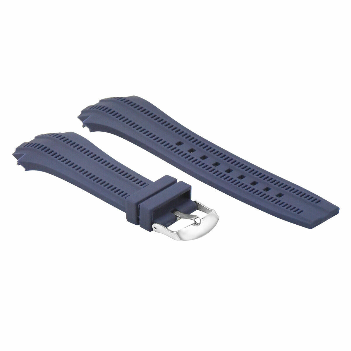 22MM SILICONE RUBBER WATCH STRAP BAND FOR MENS PORSCHE WATCH BLUE