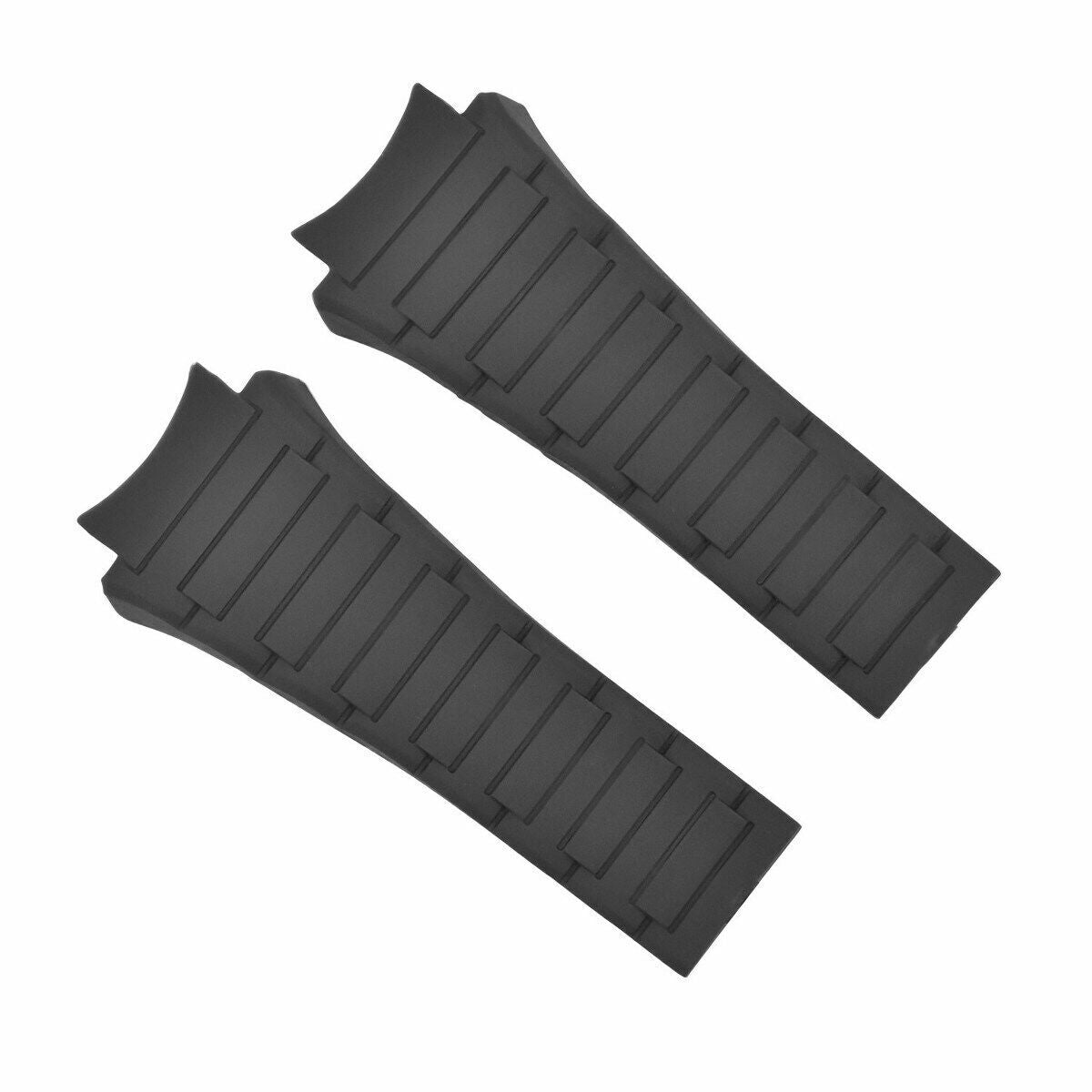 23MM SILICONE RUBBER WATCH STRAP BAND FOR PORSCHE WATCH BLACK