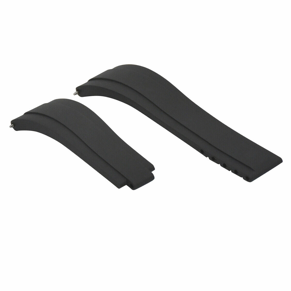 AFTERMARKET 20MM BLACK SILICONE RUBBER WATCH STRAP BAND FOR ROLEX OYSTERFLEX