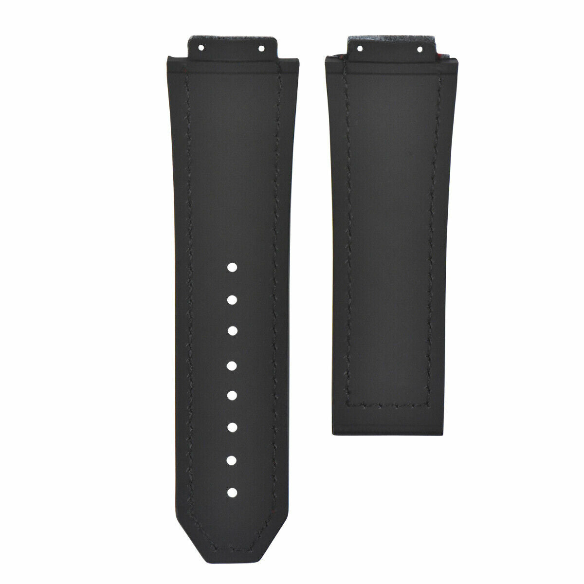 25MM LEATHER RUBBER STRAP FOR 44-45MM HUBLOT BIG BANG FUSION CERAMIC BLACK BLUE