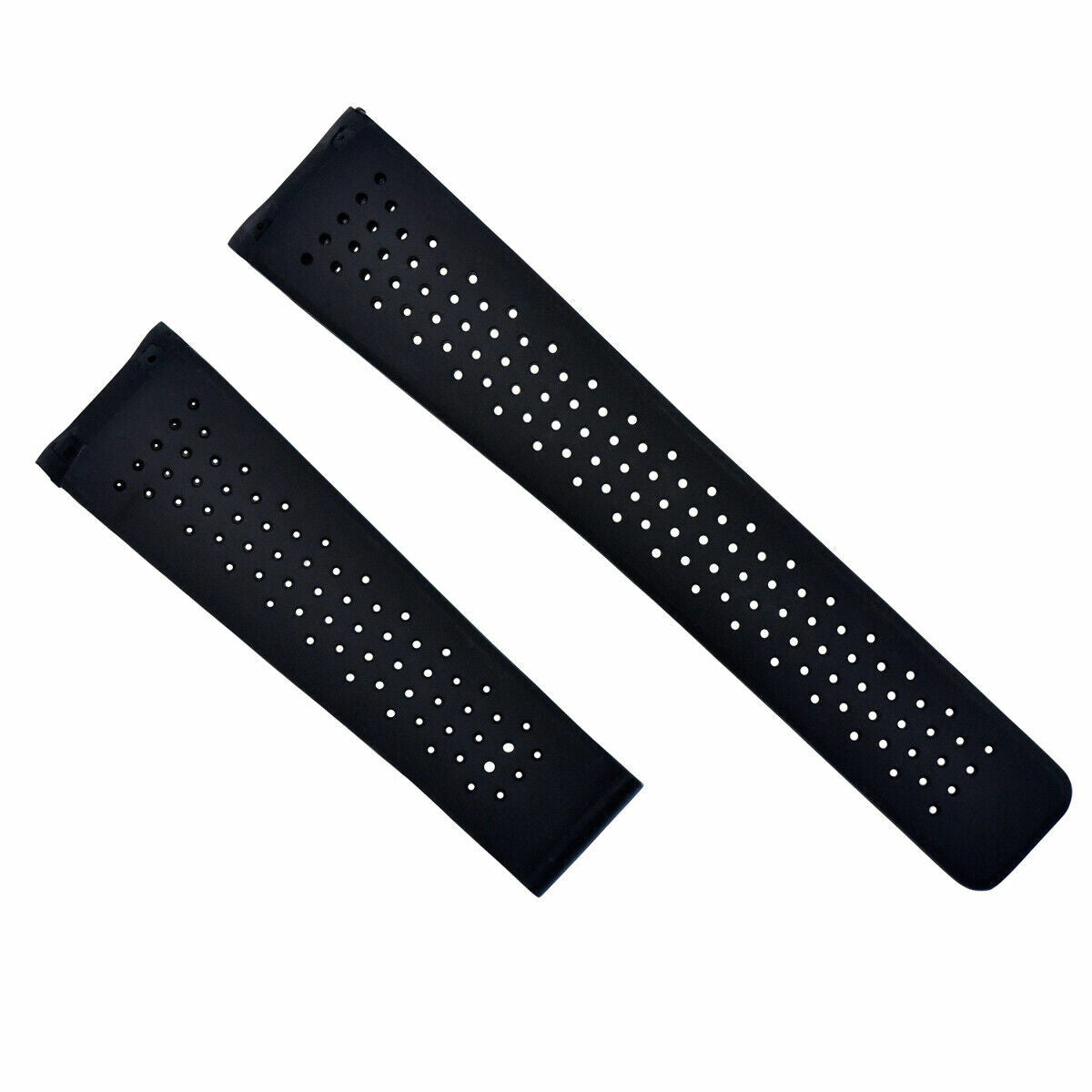 22MM SILCONE RUBBER WATCH BAND STRAP FOR TAG HEUER CARRERA MONACO AQUARACER BLAC