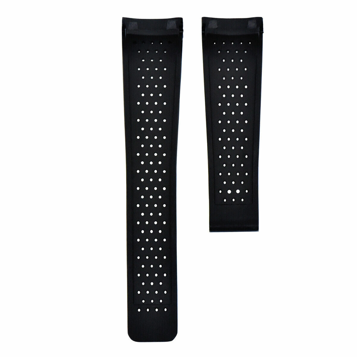 22MM SILCONE RUBBER WATCH BAND STRAP FOR TAG HEUER CARRERA MONACO AQUARACER BLAC