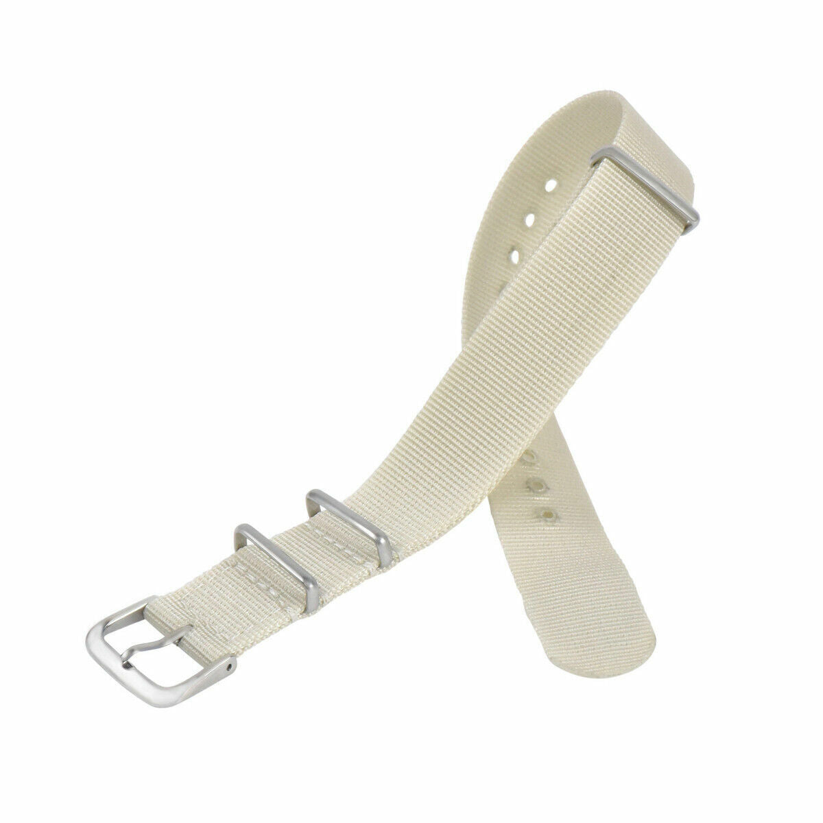 18MM NYLON WATCH BAND STRAP BEIGE